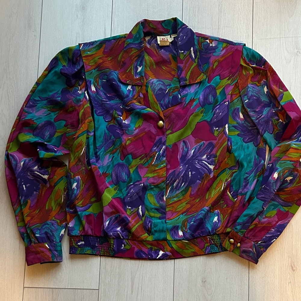 Alia Multicolor Abstract Pattern Top